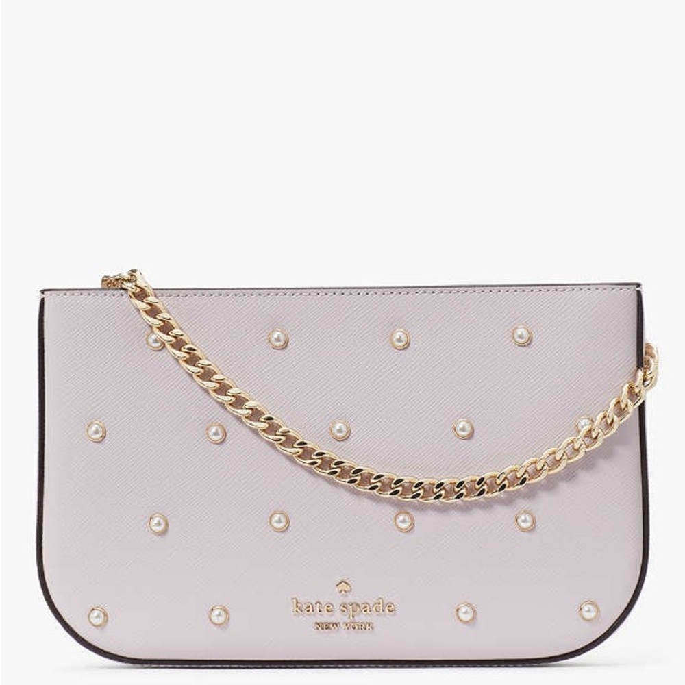 NWT Kate Spade Madison Studded Pearls Pochette